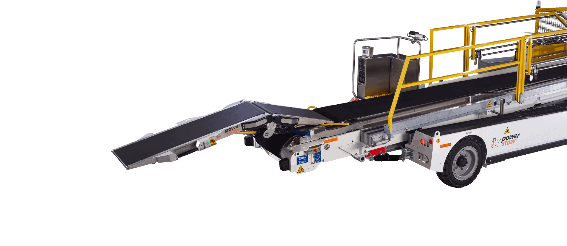 Tail loader on conveyor system for aircraft baggage handling